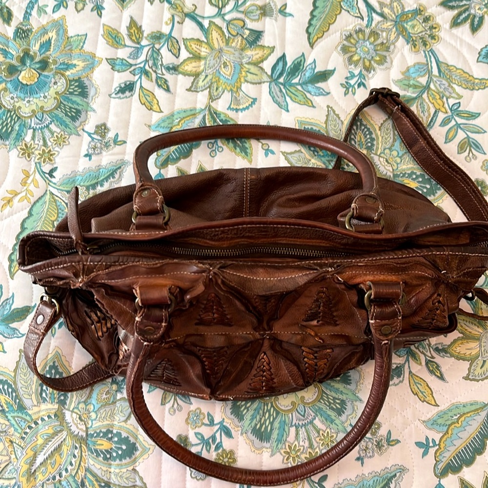 Amsterdam Heritage brown leather crossbody bag. - Picture 10 of 16